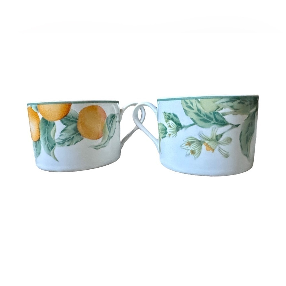 Julie Pople Country Fruit Avon Discontinued Tea/Coffee Cup - Set of 2​​​​ - Picture 2 of 5